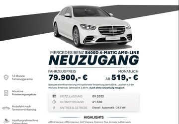 Mercedes-Benz S 400 61.500 km 79.900 &euro; Ebersbach an der Fils 73061